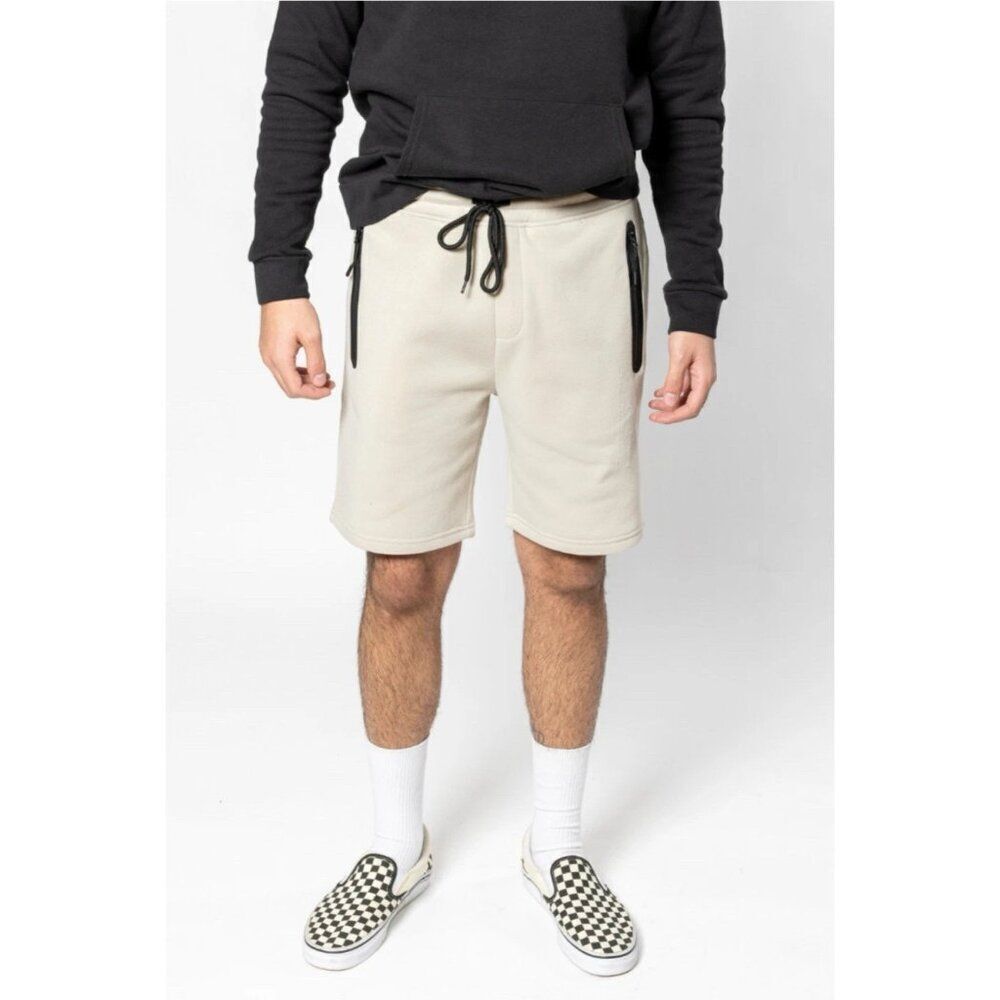 Brooklyn Cloth Mens New Sand Beige The Knit Short Shorts 8” Inch Inseam Medium